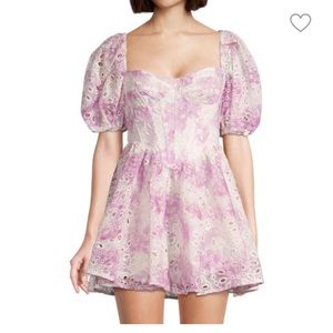 Eyelet corset minidress BARDOT NBW NWT